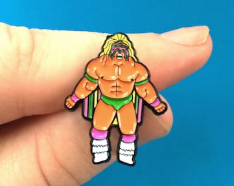 Warrior Wrestling Enamel Pin