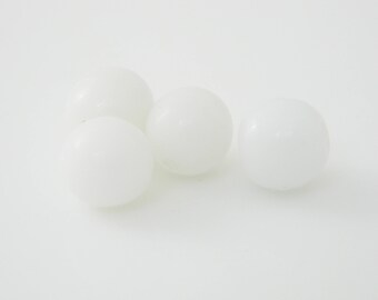 50 x perles ronde vintage blanche Briare 9mm (rba07)