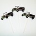 12 Jeep Inspired Cupcake Toppers/ Cake Toppers/ Birthday Party/ Boy Party