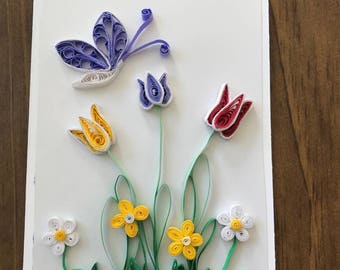 Handmade Quilled Card