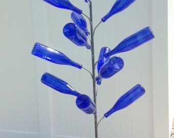 Garden Bottle Tree "The Crab-Apple" Glass Bottle Tree!