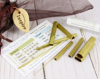 Complete Designers Kit - Clay Punch Cutter™ - Stars,Oblongs,Triangle,Petals,Hexagons- Clay Cutters