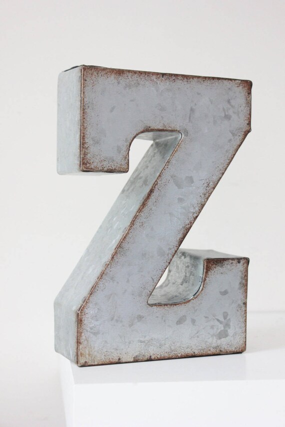 Sale METAL LETTER ALPHABET A to Z Zinc Steel Initial Home Room