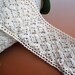 Cotton lace ecru height 6.8 cm same as front/back - ref A3