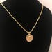 Vintage Gold Plated Roman Coin Styled Pendant Necklace