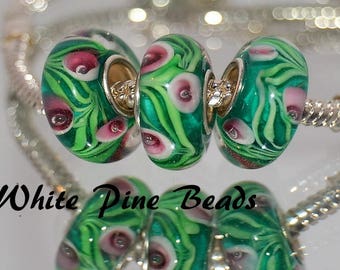 Murano Lampwork Handmade Glass Bead Fits European Style Bracelets European Charm Bracelets