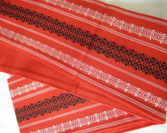 Vintage hakata-ori hanhaba obi for kimono or yukata -USED - Kitsuke - From Japan
