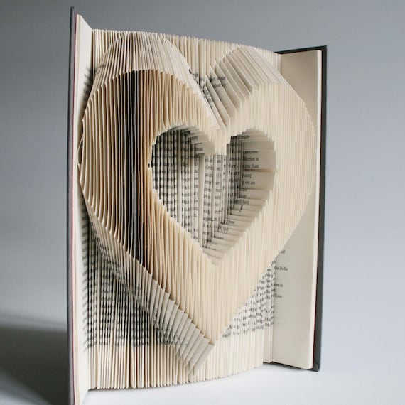 Heart Book  Folding  Pattern  cuts Plus free  printable