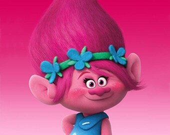 Trolls Poppy Edible Party Cake Image Topper Frosting Icing Sheet