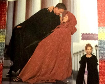 Simplicity Cape Pattern # 9452 dated 2000 Long Cape/ Cloak Hooded Ankle Length