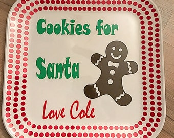Cookies for Santa Plate