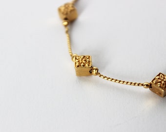 Napier Gold Tone Necklace and Bracelet Set