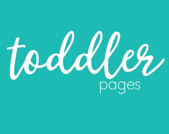 TODDLER PAGES// baby book, baby gift, toddler scrapbook, add on page, baby keepsake