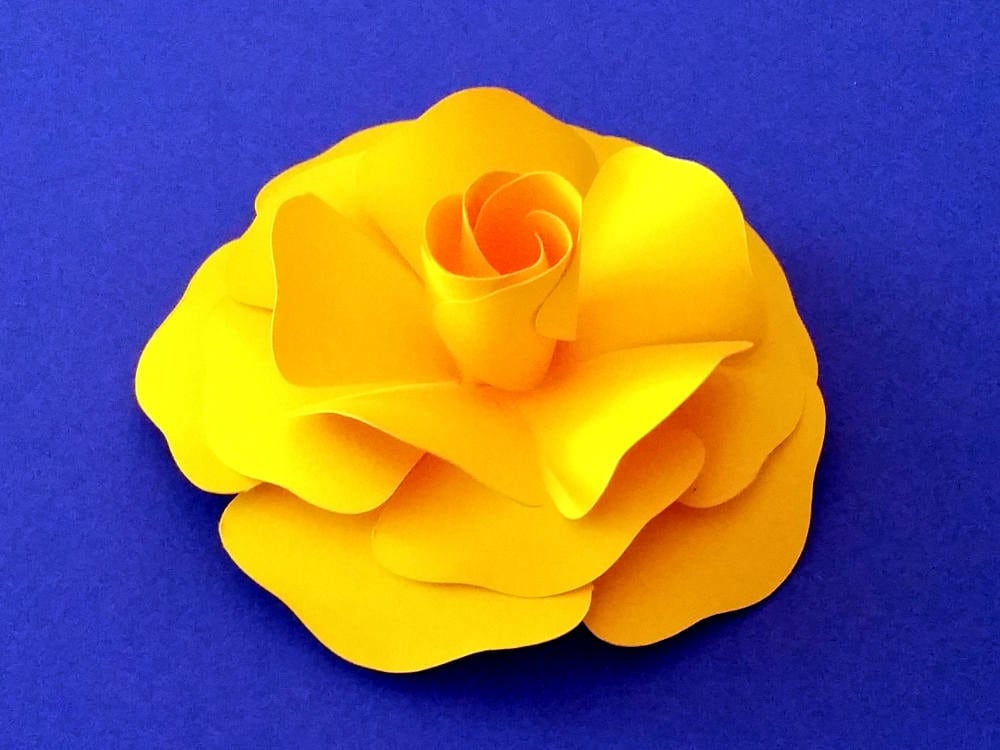 Free Free 184 Paper Rose Flower Svg SVG PNG EPS DXF File