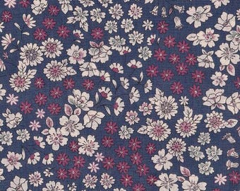 Coupon 53 x 110 cm fabric ruffled flower