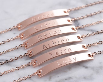 Custom Name Bracelet,Friendship bracelet,personalized bracelet,bar bracelet,roman numeral dates,coordinate bracelet,bridesmaid gift