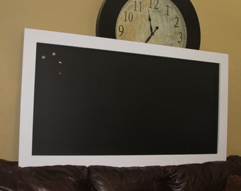 Large Framed Chalkboard Magnetic ChalkBoard Modern Farmhouse Industrial Wedding Chalkboard 70" x 38" Kitchen Chalkboard Restaurant Sign