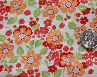 OOP HTF Bonnie and Camille Marmalade Cream Floral print FQ