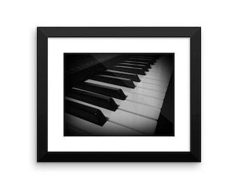 Black and White Piano Photography