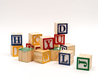 Wooden Alphabet Blocks | Alphabet Blocks | Toy Wood Blocks| ABC Blocks| Alphabet Blocks| Wood Blocks| Wood Alphabet Blocks| Wooden Blocks