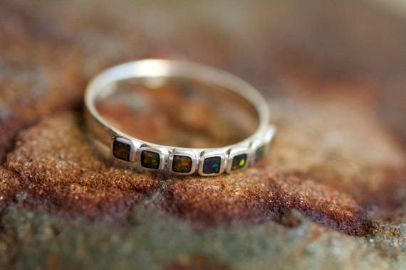 black opal band ring blue opal ring opal band opal band ring black opal band opal wedding band black opal wedding ring - Black Opal Wedding Rings black opal band ring blue opal ring opal band opal band ring black opal band opal wedding band black opal wedding ring - Black Opal Wedding Rings