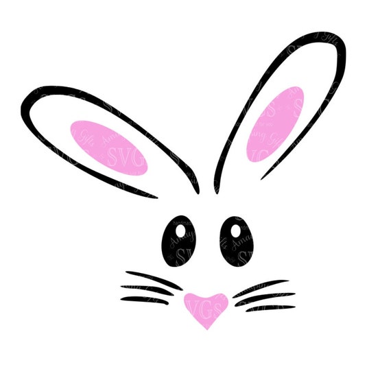 Download SVG Easter Bunny SVG Rabbit face svg Bunny tshirt svg