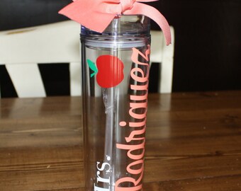 Personalized Teacher Tumbler, Teacher Aide Tumbler, Principal Tumbler, School Office Tumbler, BPA FREE
