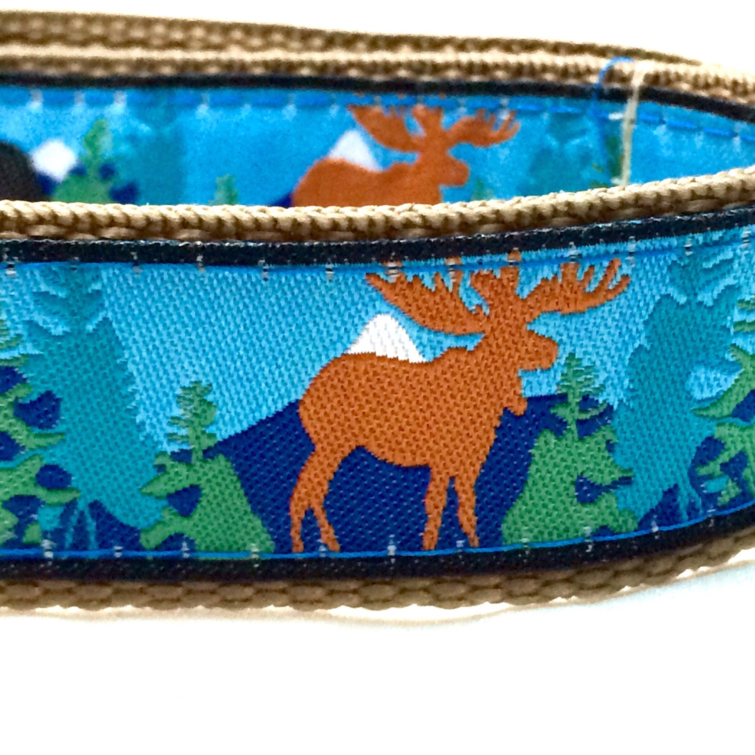 Moose Dog Collar / Moose Dog Leash / Moose Step In Harness