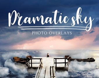 Set dramatic Sky overlays, sky overlay, sky overlays, photoshop overlay, cloud overlay