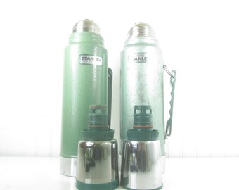 VINTAGE THERMOS flask Faux Leather carrying case camping VINTAGE THERMOS flask Faux Leather carrying case camping