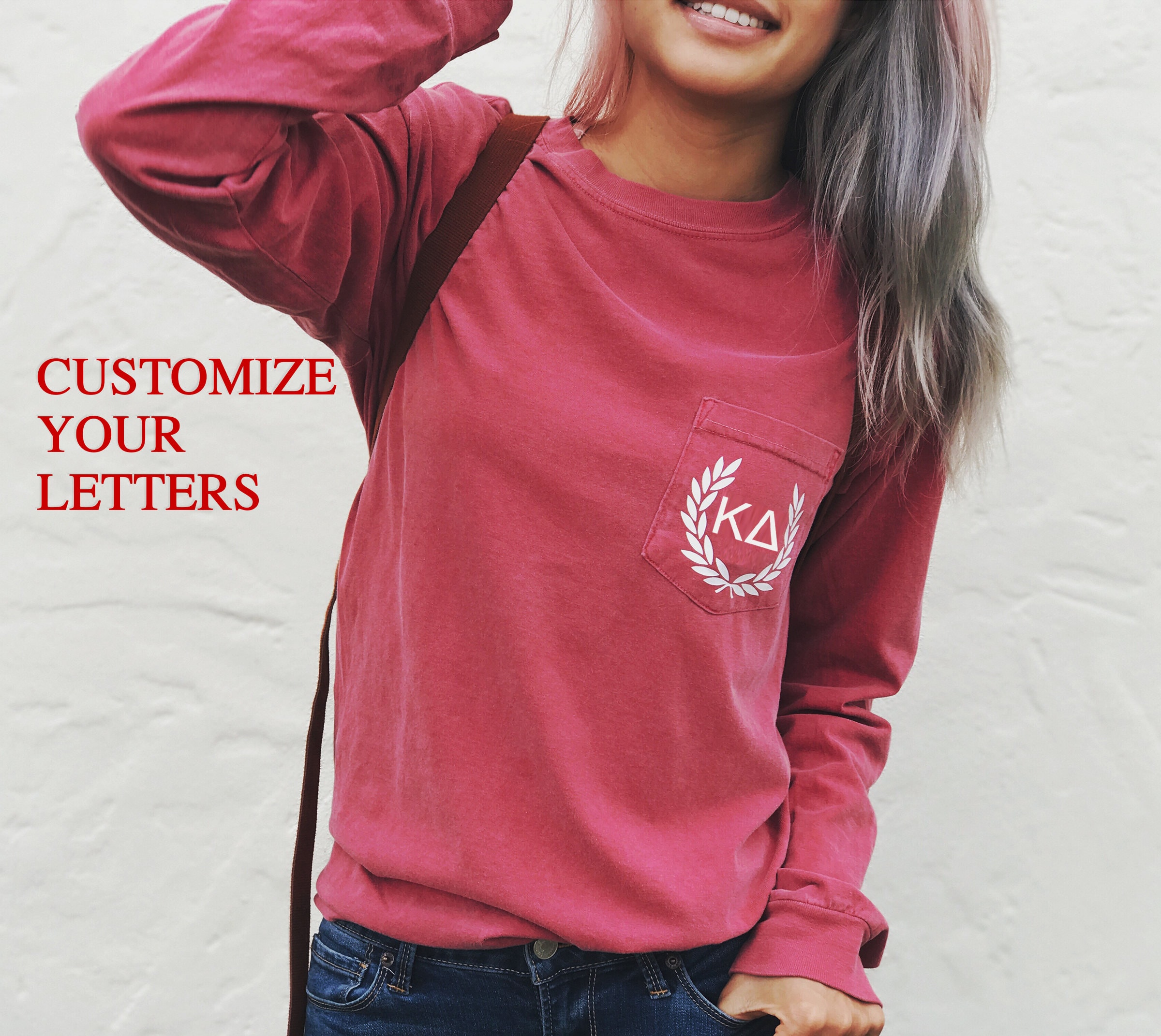 Comfort Colors Long Sleeve Pocket Tee Custom