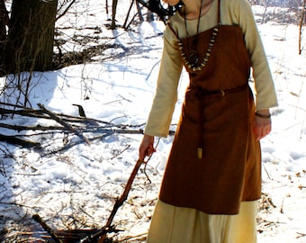 Viking Apron, Early Medieval , Scandynavian Apron, for Viking Reenactors, Viking Costume