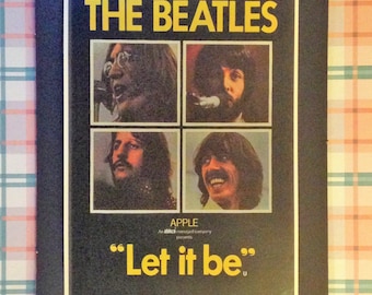 The Beatles Let It Be Vintage Concert Poster 12'x18' Reproduction // John Lennon // Paul McCartney // George Harrison // Ringo Starr