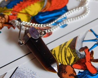 Semi Precious Tigers Eye with Gem Necklace