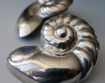 Nautilus Shell Sterling Earrings Mexico