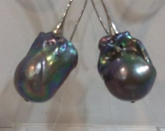 Large Baroque Pearl Earring