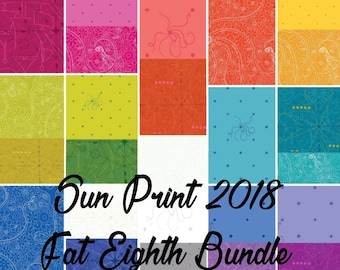 Sun Print 2018 Complete Fat Eighth Bundle by Alison Glass for Andover Fabrics