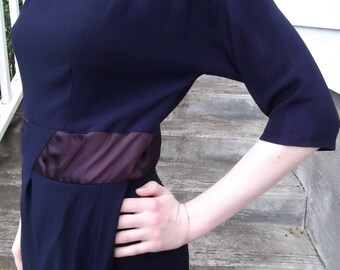 VINTAGE BLUE DRESS 1950's R & K Originals Size Small