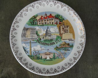 Washington DC Souvenir Plate
