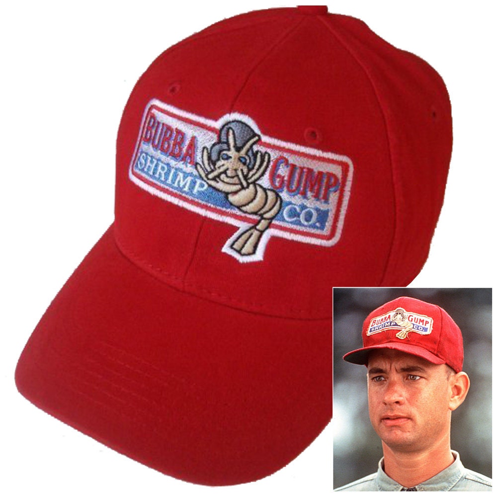 Forrest Gump Halloween costume Bubba Gump Shrimp Co Hat red