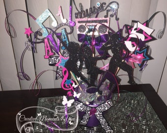 Girl Hip Hop\ Dance Birthday Table Centerpiece