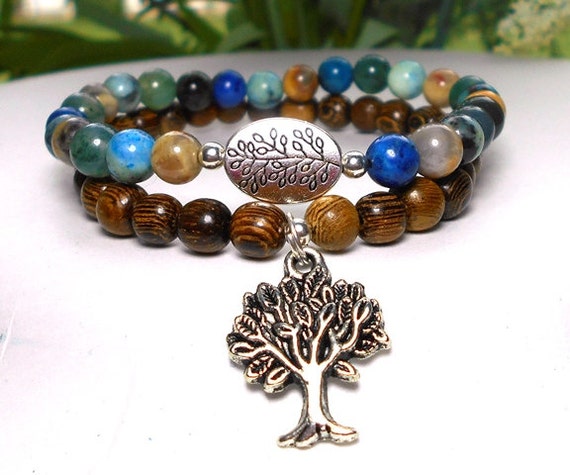 Earth Bracelet Nature Bracelet Tree Bracelet Earthy