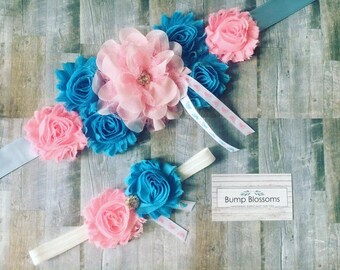 Gender Reveal Maternity Sash, Gender Reveal Sash for baby shower, Mom to be Maternity sash, Maternity sash for gender reveal, Maternity Sash