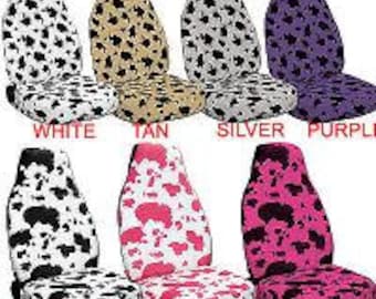 1 Set of Giraffe Print Car Seat Covers and steeling wheel 1 Set of Giraffe Print Car Seat Covers and steeling wheel
