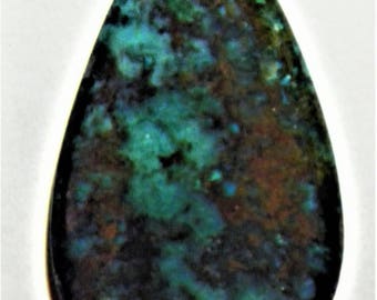 Parrot Wing Chrysocolla Designer Cabochon H-0502)
