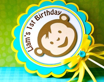 Inspired by Mod Monkey Party Centerpiece