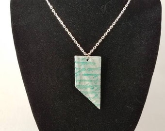 Gray faded love letters pendant
