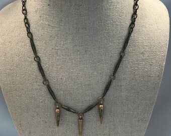 Three Spike Necklace
