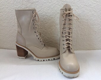 platform canvas boots