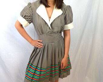 Super Cute Vintage 1970s 70s Marcia Brady Mini Dress